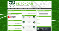 Desktop Screenshot of nk-pohorje.si